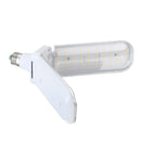 E27 30W SMD2835 Deformable Full Spectrum Two-Leaf 120 LED Grow Light Bulb With Lamp Holder Clip AC110-265V
