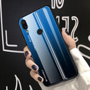 Bakeey Gradient Color Tempered Glass + Soft TPU Back Cover Protective Case for Xiaomi Redmi 7 / Redmi Y3