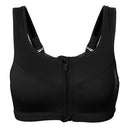 Women Gym Sport Wirelss Shockproof Bra Fitness Seamless Racerback Vest With Zipper