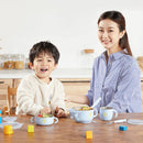 RUSHAN L-SCJ001 Happyduck 5PCS Baby Insulation Tableware Set Kids Bowl Spoon Fork Salad Bowl Milk Cup