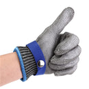 Metal Mesh Butcher Glove Grade 5 Safety Cut Proof Stab Resistant Stainless Steel 23x9.5cm