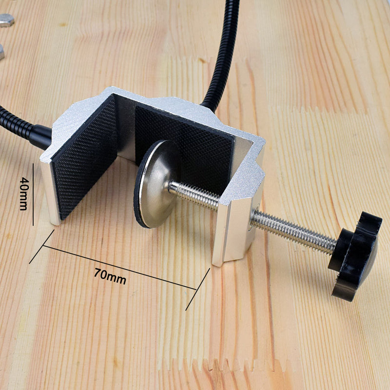 USB 3X Soldering Magnifier Magnifying Glass Working Light Soldering Iron Holder Bench Vise