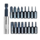 BROPPE 17 In 1 Screwdriver Bit Set Alloy Steel 1/4 Inch Hex Shank Screwdriver