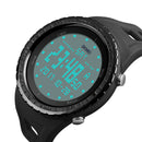 SKMEI 1246 Outdoor Alarm Chronograph Double Time Swimming Sport Men Digital Watch
