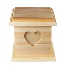 Pet Casket Wooden Cat Dog Burial Personal Cremation Ashes Urn Ash Coffin Box