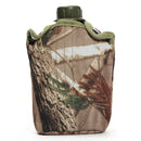 BIKIGHT 1L Army Green Water Drinking Bottle with Cloth Cover for Cycling Outdoor Sports