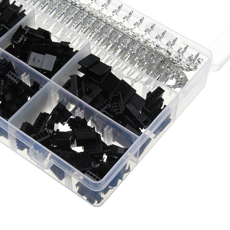 560pcs 2.54MM Pin Black Way Cable Plug Electrical Dupont Connector Pin Jumper Header Housing Male Female Wire Connector