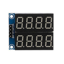 3 Pcs 8-Bit Serial Interface Red Highlight Digital Tube Display Module 74HC164 LCD Driver Board