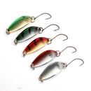 ZANLURE 5PCS 3G 30CM Spinner Spoon Fishing Lure Metal Lures Colorful Hard Baits