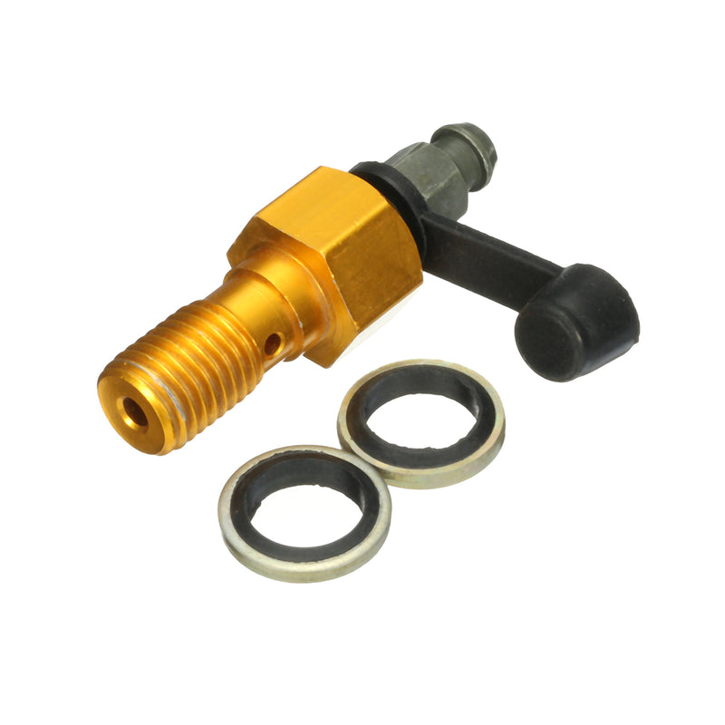 M10x1.25mm Motorcycle Brake Caliper Bleed Screw Nipple Dust Cap Washer