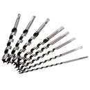 Drillpro 8Pcs 6-20mm Wood Ship Auger Drill Bit Set Woodworking Hole Saw Cutters with Box