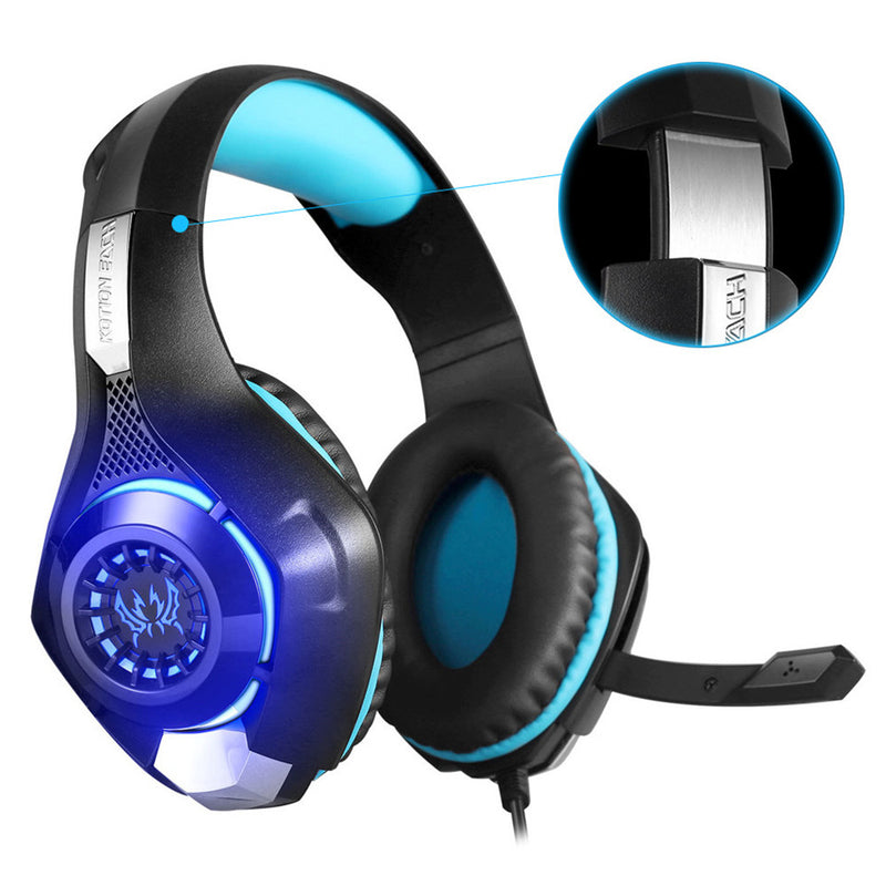 Beexcellent GM-1 Gaming Headset 3.5mm + USB Wired Breathing LED Backlight Headphone with Microphone for Computer Profession Gamer