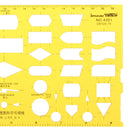 Flow Chart Flowsheet Process Diagram Symbols Drawing Template KT Soft Plastic Ruler Design Board