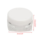 50Pcs Cosmetic Bag  Empty Jar Pots Eyeshadow Makeup Face Cream Lip Balm Container 3ml