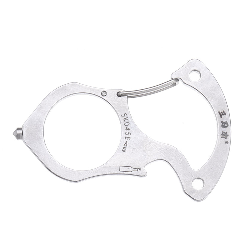 SANRENMU SK045E Multifunctional Key Chain Ring Buckle EDC Multi Tools Outdoor Camping Survival Tools Car Rescue Glass Breaker