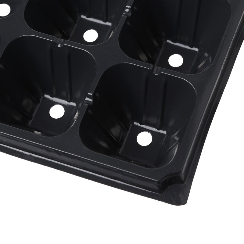 PVC Flower Pot Plant Block Tray Plastic Nursery Pot Plug Planting Planter Container Garden Supplies