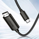 USAMS Type C to High Definition Multimedia Interface 4K HD Adapter Male Female Jack Audio TV Data Cable for Huawei Xiaomi Mi9 Oneplus S10