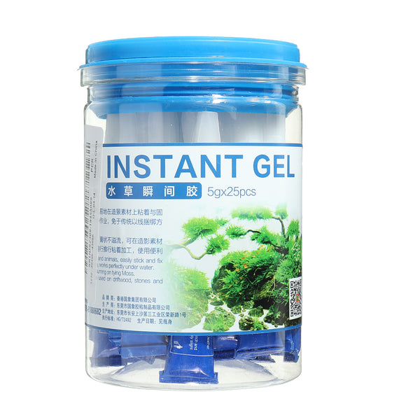 Transparent Landscaping Instant Strong Glue Aquatic Plants Block & Stone Coral Rock Adhesive Glue for Aquarium Water Plant Glue Fish Tank