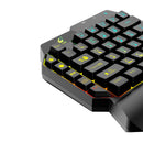 G11 Single Hand Gaming Keyboard with LED Backlight Mobile Game Converter for PUBG for iPhone Android Smart Phone