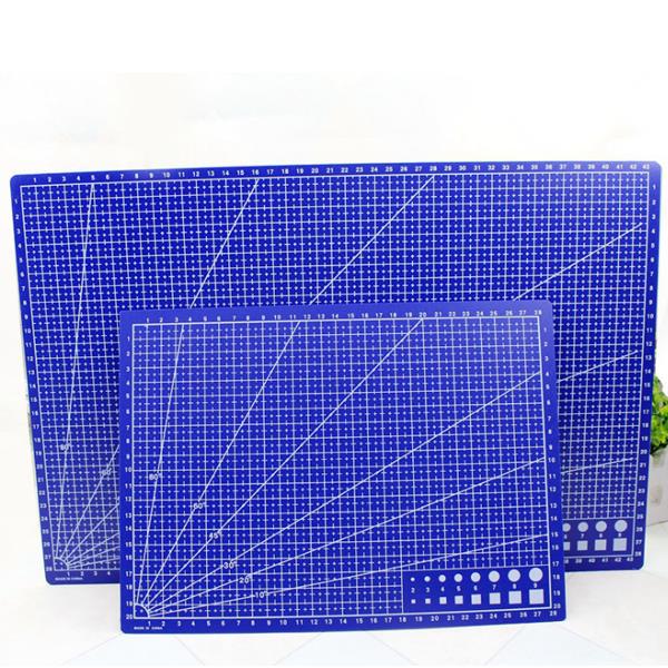 A3/A4 Cutting Board In Blue Plastic Hand Pad Single Side With Scale DIY Pad