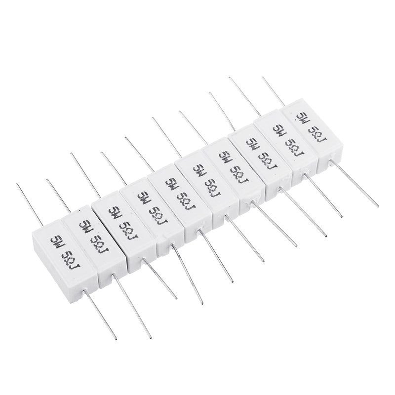 10pcs 5W 5 ohm 5R Ceramic Cement Resistor