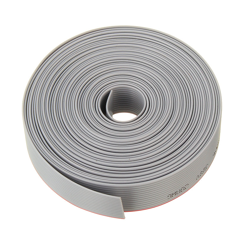 5M 1.27mm Pitch 14 Pin 14P Grey Gray Flat Ribbon Data Cable Wire Connector AWG28 300V