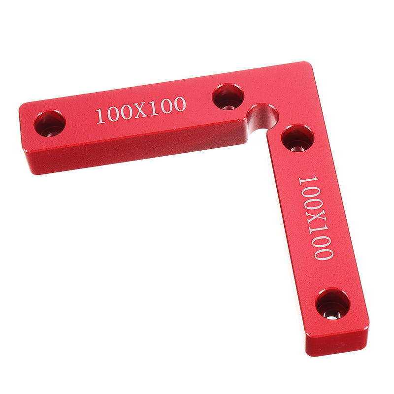Aluminium Alloy 90 Degree 100x100mm Precision Clamping Square Woodworking Machinist Square Positioning Right Angle Clamping Measure
