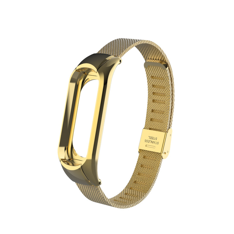 Bakeey Metal Strap Screwless Stainless Steel Replacement Strap Wristband for Xiaomi Mi Band 3