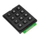 5pcs 12 Key MCU Membrane Switch Keypad 4 x 3 Matrix Array Matrix Keyboard Module