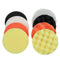 10pcs 3/4/5/6/7 Inch Buffing Waxing Polishing Sponge Pads Kit Set for Car Polisher Drill