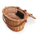BIKIGHT Trendy Classic Removable Wicker Cycling Bicycle Front Basket Box Bike Basket With Cover