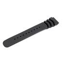 20MM/22MM Black Sport Scuba Diver Rubber Watch Band Strap For Sei ko