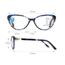 Tortoiseshell Blue Reading Glasses Far And Near Dual Purpose Fshion Anti Blue Light Resin Presbyopic Glasses Progressive Multi Focus Intelligent Presbyopic Glasses