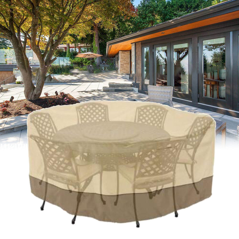 Garden Round Waterproof Table Cover Patio Outdoor Furniture Set Shelter Protection