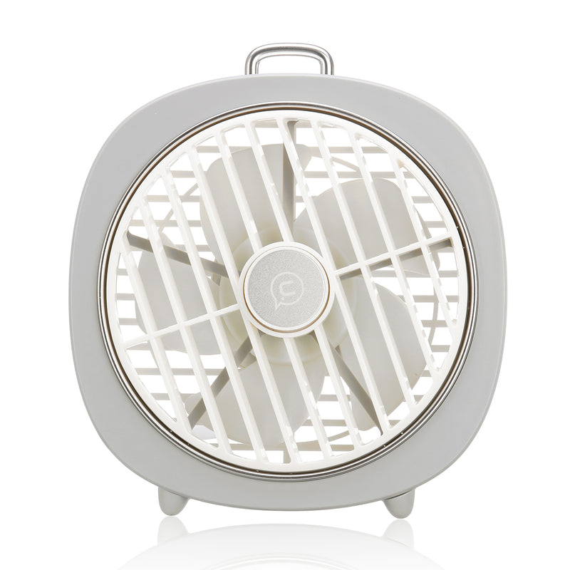 DC 5V 4W Portable USB Fan Air Cooling Cooler with Night Light for Desktop Office Travel