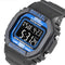 SMAEL 1801 Pure Color Luminous 5ATM Waterproof Strap Week Date Display Colorful Digital Watch