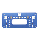 Blue Aluminum Alloy Knob and Pull Cabinet Hardware Jig Adjustable Door Drawer Handle Knob Pull Drill Template Woodworking Tool