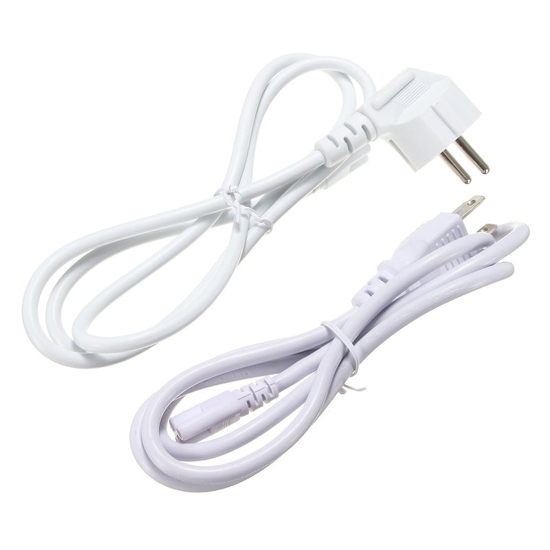 1.2M US/EU Plug 3 Prong AC Power Cord Cable For T8/T5 Integrated LED Tube Light Bulb