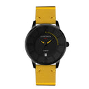 CHRONOS Casual Style Date Display Men Wrist Watch Colorful Leather Strap Quartz Watches