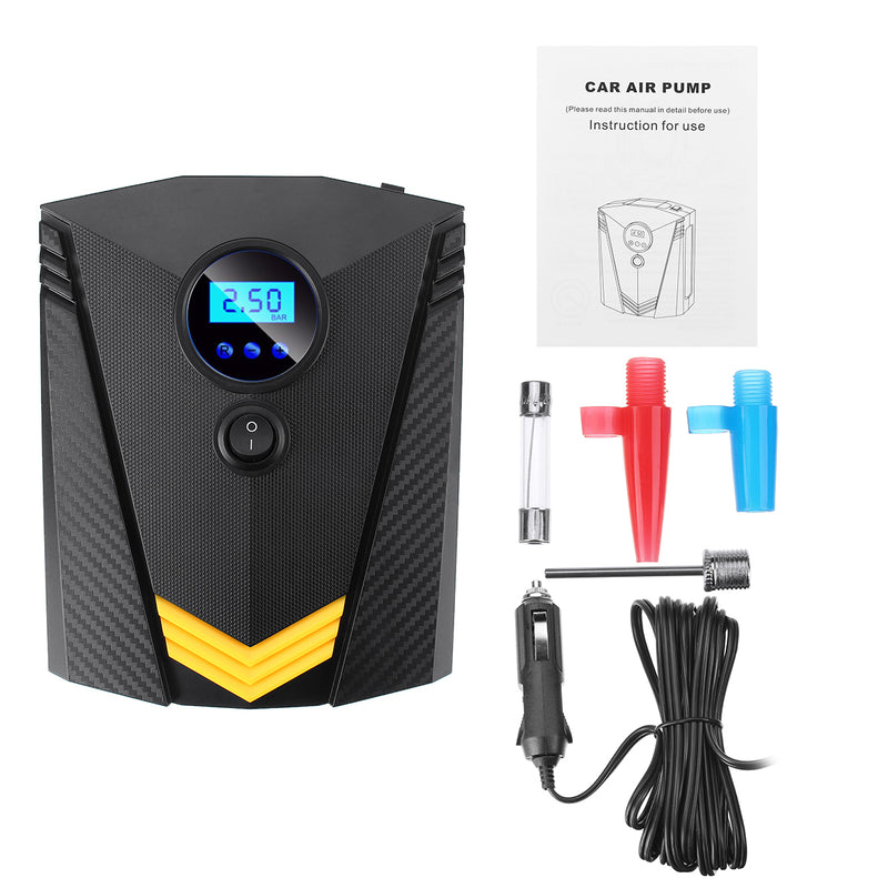 120W 12V 35L/min 100/150psi Portable Air Pump Tire Pump Smart With LED Lights