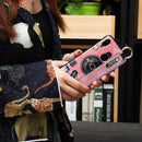 Bakeey Blue Ray Wrist Strap Shockproof Soft Silicone Protective Case for Xiaomi Redmi Note 7 / Note 7 Pro