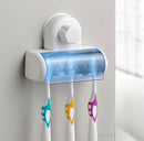 Honana BX Plastic Dust-proof Toothbrush Holder Bathroom Kitchen Toothbrush Suction Cups Holder