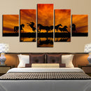 5PCS Large Huge Modern Wall Art Oil Painting Picture Print Unframed Home Decor Wall Sticker