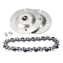 4 Inch Wood Carving Disc 22 Links Dual Saw Teeth Disc Cut For 100/115 Angle Grinder