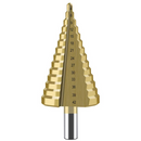 Drillpro 4-42mm HSS Titanium Coated Step Drill Bit 14 Step Hole Drilling Power Tool for Metal Wood