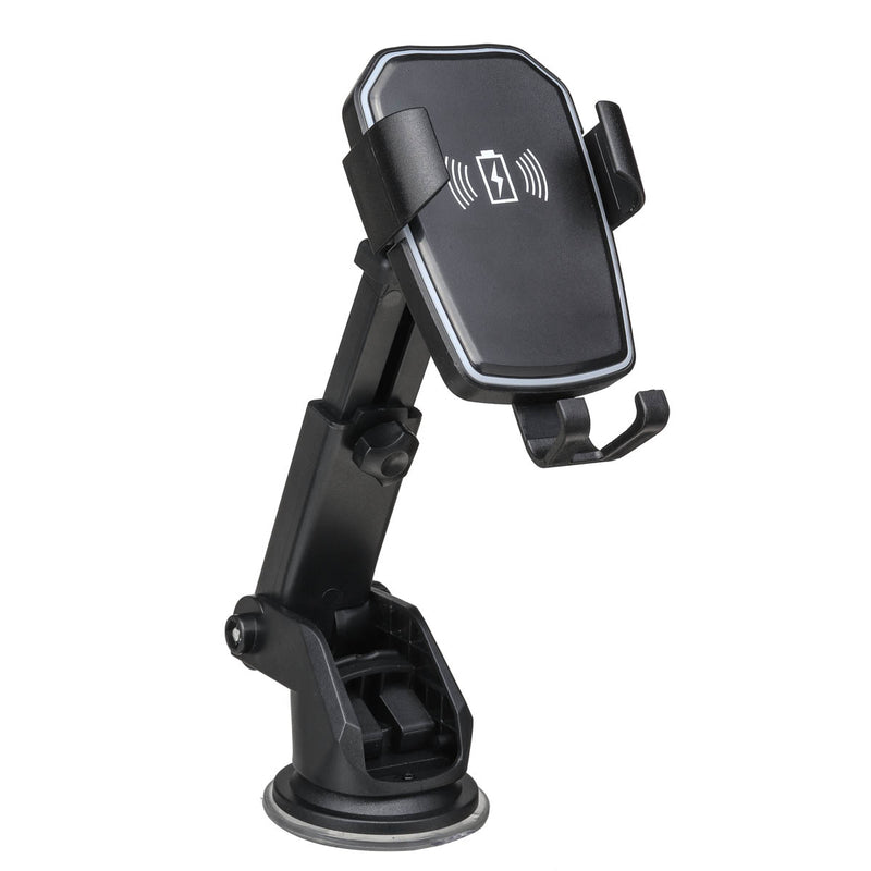 Universal 10W Qi Wireless Fast Charge Gravity Auto Lock Suction Car Holder for iPhone Mobile Phone