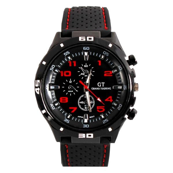 GT 54 GRAND TOURING Silicone Band Quartz Analog Sport Watch