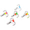 5pic/set 12# 1.3cm 5 Colors Treble Hooks Winter Ice Fishing Strong Sharp Fishing Hook