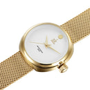 SK K0029 Casual Style Stainless Steel Women Watch Gift Quartz Movement Watches