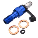 CNC M10x1.25mm Motorcycle Brake Caliper Bleed Screw Nipple Banjo Bolt Dust Cap